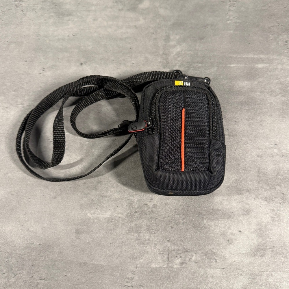 Case Logic Camera Bag Unisex Small Black Nylon Padded Shoulder‎ Pouch Belt Loop